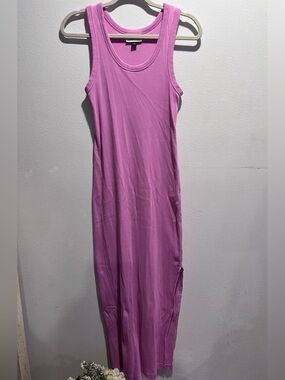 Universal Thread Pink Ribbed Maxi Dress